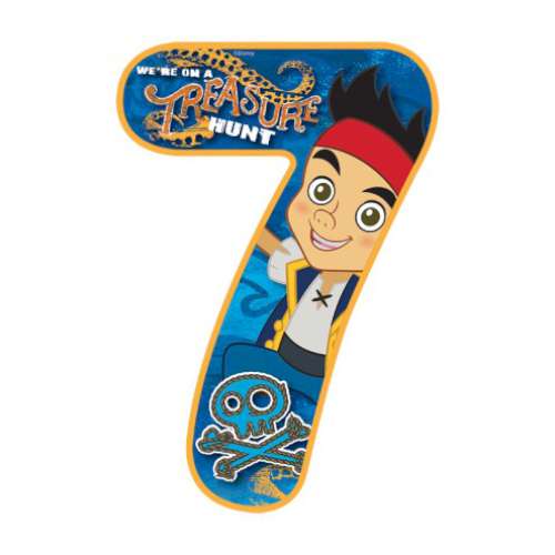 Jake and the Neverland Pirate Number 7 Edible Icing Image - Click Image to Close